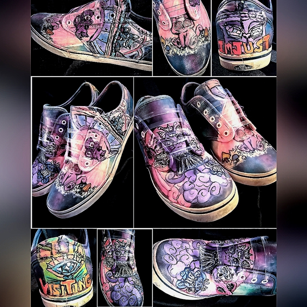 Custom Vans Women's size 7